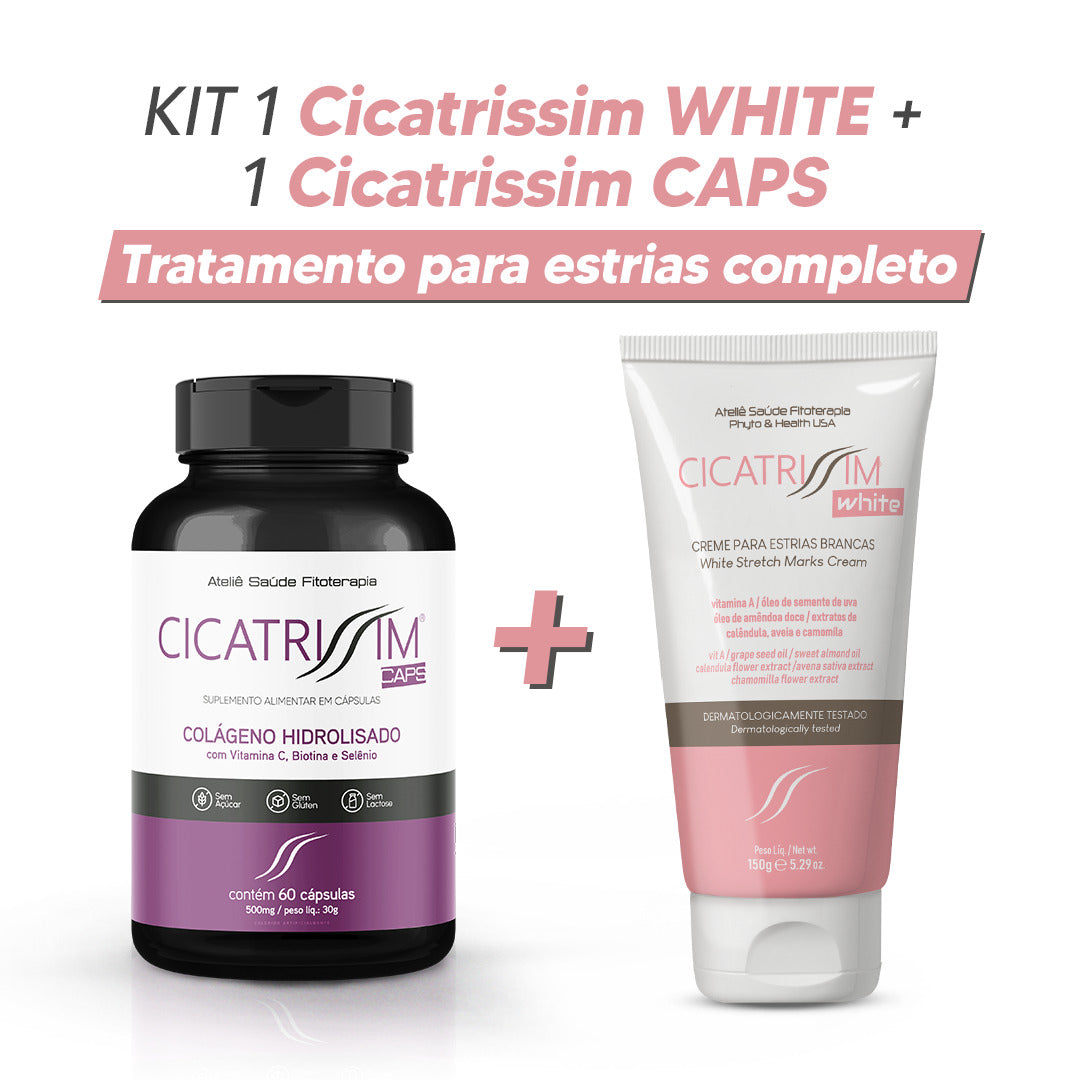 Cicatrissim White + CicatrissimCaps 1 unidade