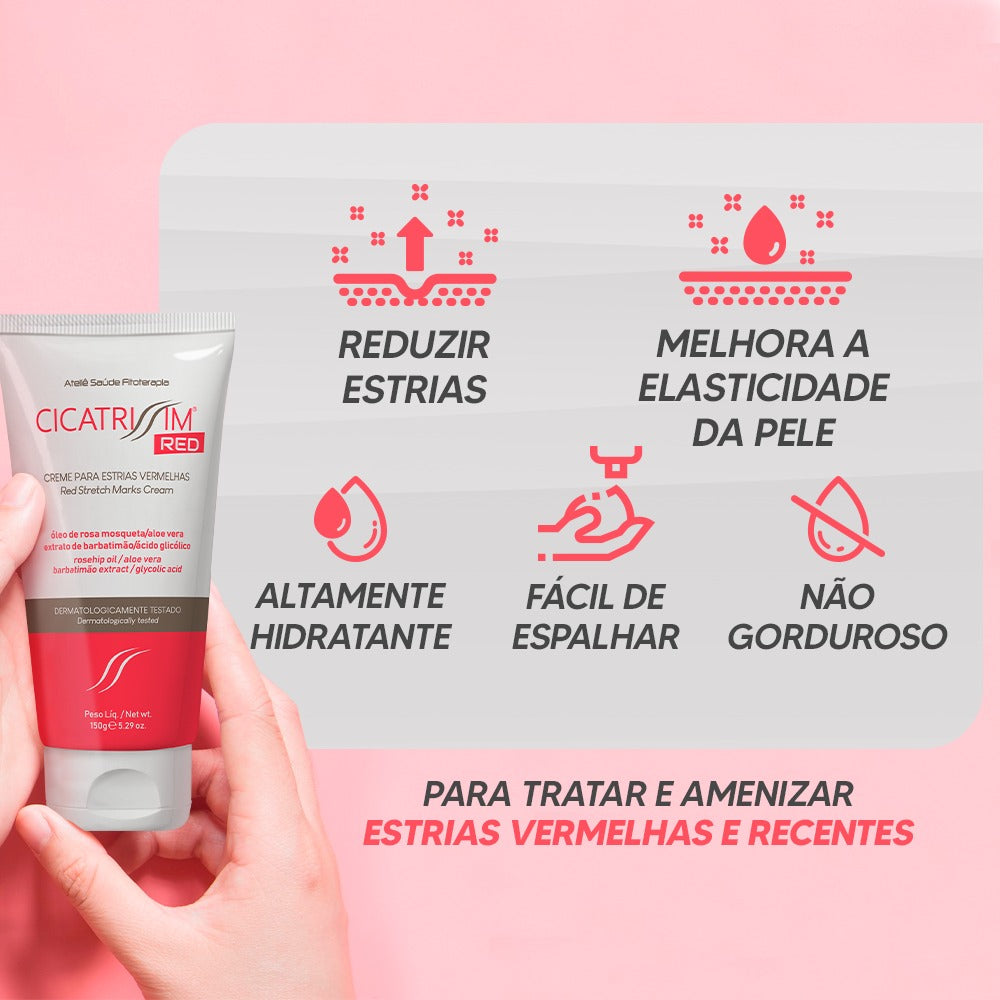 Cicatrissim Red Creme Para Estrias Vermelhas