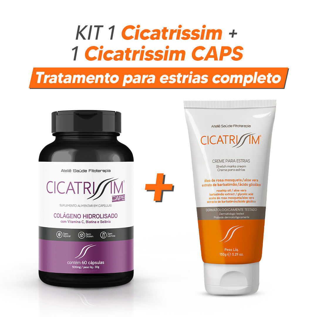 Cicatrissim Creme para Estrias + CicatrissimCaps 1 unidade