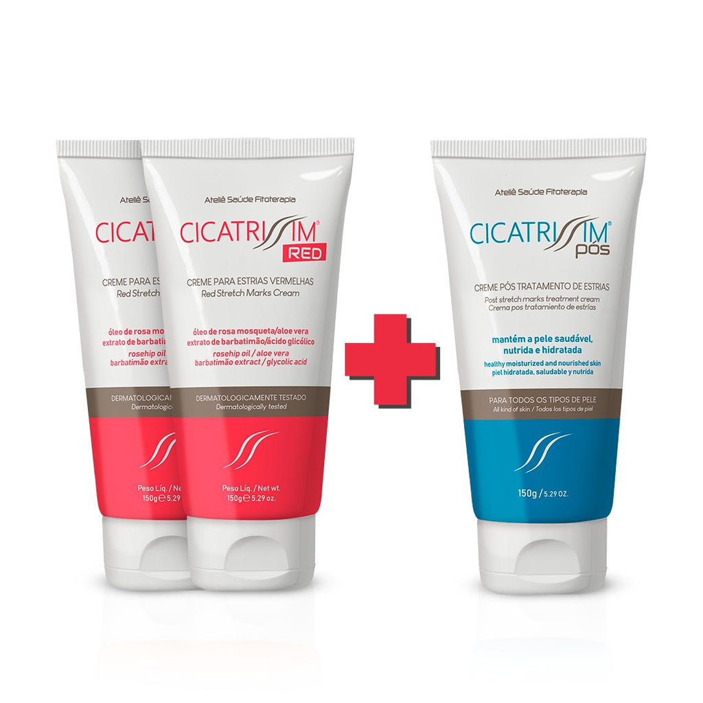 Kit CicatriSSim Red 2un + Hidratante 1un